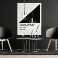 Newcastle Magpie - Bordure blanche
