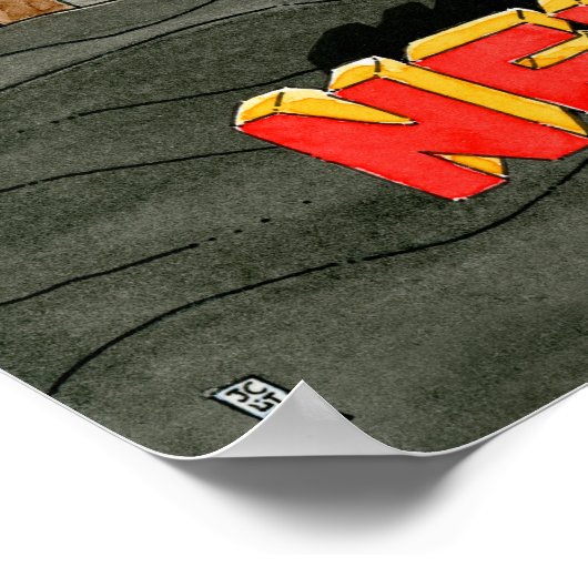 Poster Newfzilla (Coin)