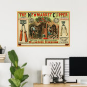 Poster Newmarket Clipper Horse publicité publicité et Vin (Bureau à domicile)