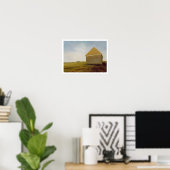 Poster Newmarket Heath, avec une maison de rubbing, vers (Bureau à domicile)