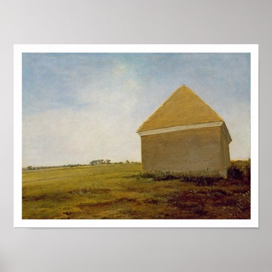 Poster Newmarket Heath, avec une maison de rubbing, vers (Devant)