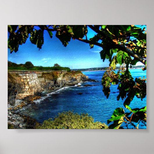Poster Newport Cliff Walk - (Devant)