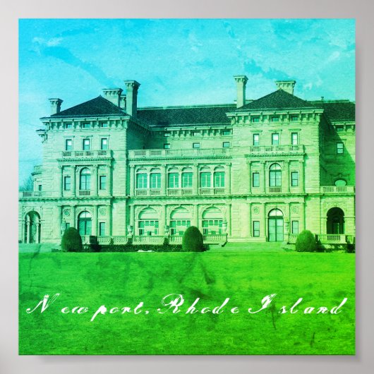 Poster Newport, Rhode Island Beach Estate, Neo-Renaissane (Devant)