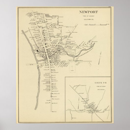 Poster Newport, Sullivan Co (Devant)