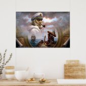 Poster NEWS & Map Capitaine 7 ou Capitaine de mer (Cuisine)