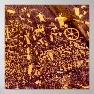 Poster Newspaper Rock American Indian Utah