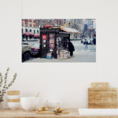 Poster NEWSTAND at BROADWAY and 75th Street - NEW YORK (Cuisine)