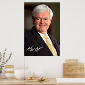 Poster Newt Gingrich (Cuisine)