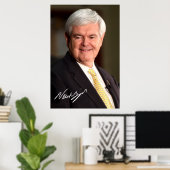 Poster Newt Gingrich (Bureau à domicile)