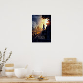 Poster NEWT SCAMANDER™ dans un bâtiment détruit (Cuisine)