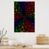 Poster Newton Rainbow | Arc-en-ciel Fractal Art (Cuisine)