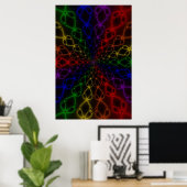 Poster Newton Rainbow | Arc-en-ciel Fractal Art (Bureau à domicile)