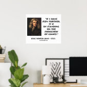 Poster Newton Se Pose Sur Les Épaules Des Géants (Bureau à domicile)