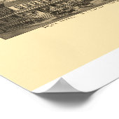 Poster Newtown, PA Carte panoramique - 1893 (Coin)