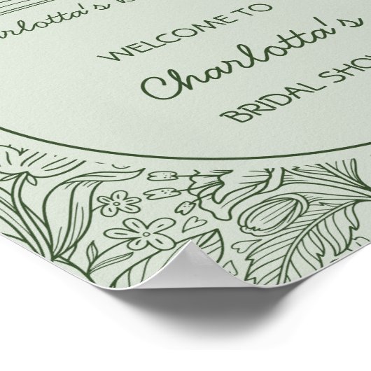 Poster Next Chapter Book Theme Bridal Shower Welcome (Coin)