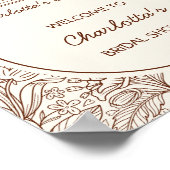 Poster Next Chapter Brown Book Bridal Shower Welcome (Coin)