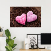 Poster Nez avec les coeurs (Bureau à domicile)