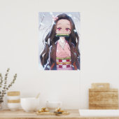 Poster Nezuko Anime Kimetsu no Yaiba (Cuisine)