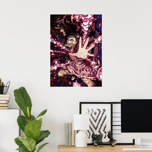 Poster Nezuko Demon Slayer (Bureau à domicile)