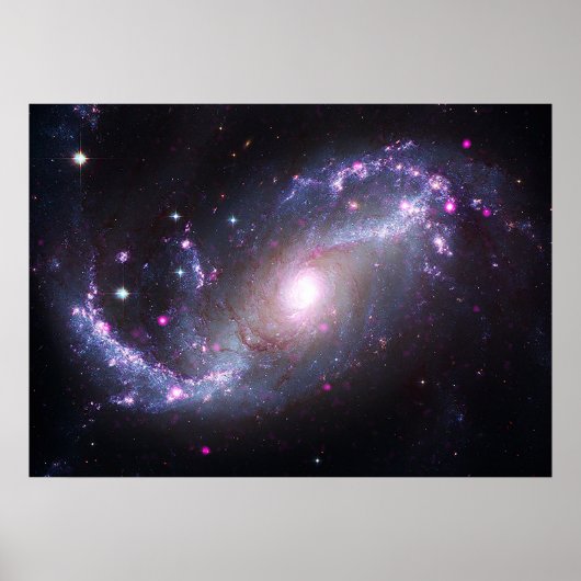 Poster NGC 1672 | Galaxie spirale | Télescopes spatiaux (Devant)