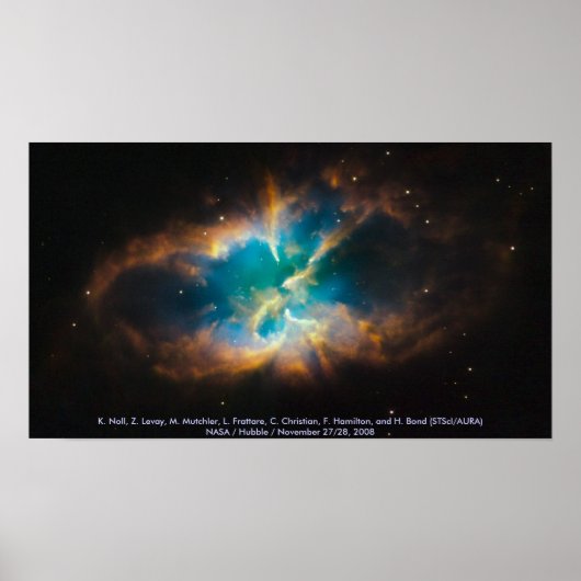 Poster NGC 2818 / Nebula planétaire (Devant)