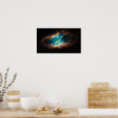 Poster NGC 2818 Nebula planétaire brillante (Cuisine)