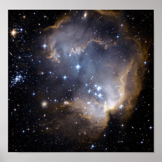 Poster NGC 602 étoiles brillantes NASA (Devant)