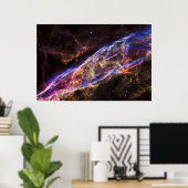 Poster Ngc 6960, La Nébuleuse De La Sorcière. (Bureau à domicile)