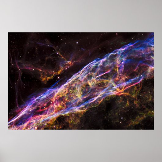 Poster Ngc 6960, La Nébuleuse De La Sorcière. (Devant)