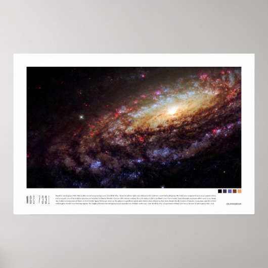 Poster NGC 7331 (Caldwell 30) (Devant)