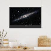 Poster NGC-891 Galaxie spirale (Cuisine)