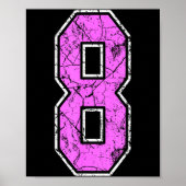 Poster Nge Nk And Nk Number 8 Jersey Player Uniform #8 (Devant)