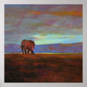 Poster Ngorongoro Sunset empreinte collosale (Devant)