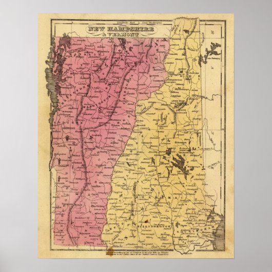 Poster NH, Vermont (Devant)