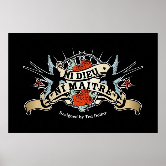 Poster Ni Dieu Ni MAITRE (Devant)