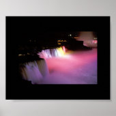 Poster Niagara Falls à la nuit (Devant)