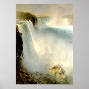 Poster Niagara Falls, American Side par Frederic Church