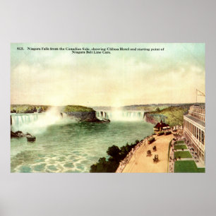 Poster Niagara Falls, Clifton Hotel 1915 Vintage