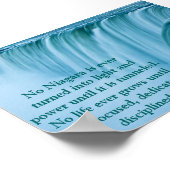 Poster Niagara Falls Dédié et Discipliné (Coin)