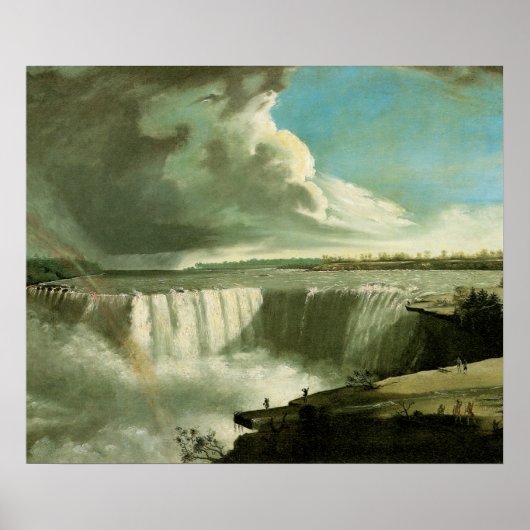 Poster Niagara Falls From Table Rock par John Vanderlyn (Devant)