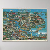 Poster Niagara Falls Map (Devant)