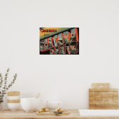 Poster Niagara Falls, New York - Grandes Lettres Scènes 4 (Cuisine)