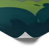 Poster Niagara Falls Painterly Landscape Illustration (Coin)