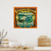 Poster Niagra Orange Étiquette (Cuisine)