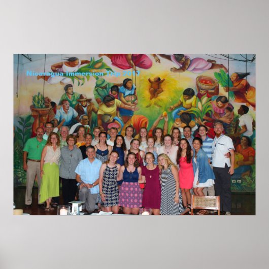 Poster Nicaragua Voyage d'immersion 2017 (Devant)