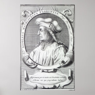 Poster Niccolo Machiavelli, 1724