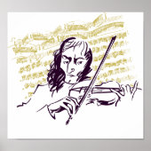 Poster Niccolo Paganini (Devant)