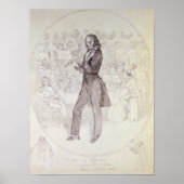 Poster Niccolo Paganini, violoniste (Devant)