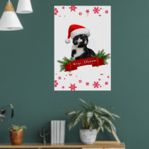 Nice Black Chat porter santa claus casquette POSTE