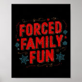 Poster Nice Christmas Statement For Forced Family Fun Lov (Devant)